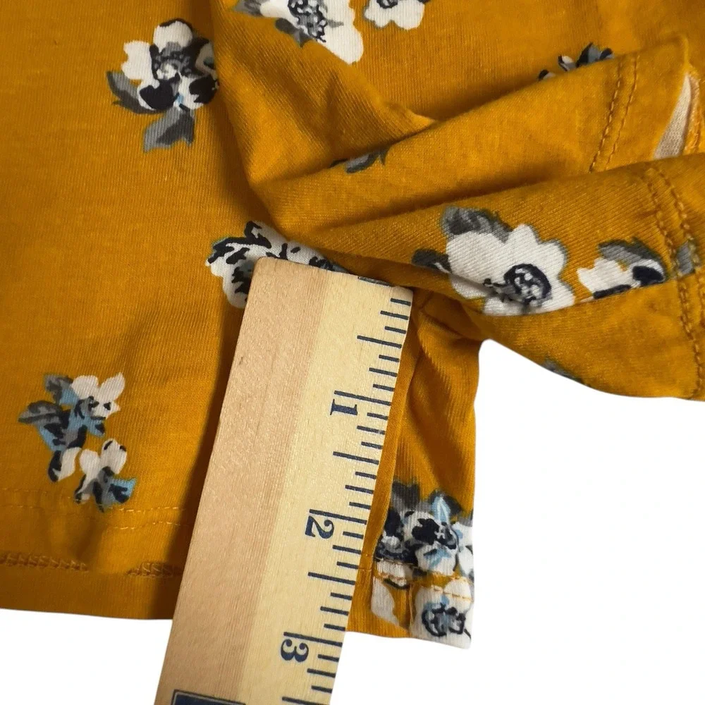 Melrose & Market Girls Size XL/14-16 Yellow Black Floral Romper Keyhole Back NEW
